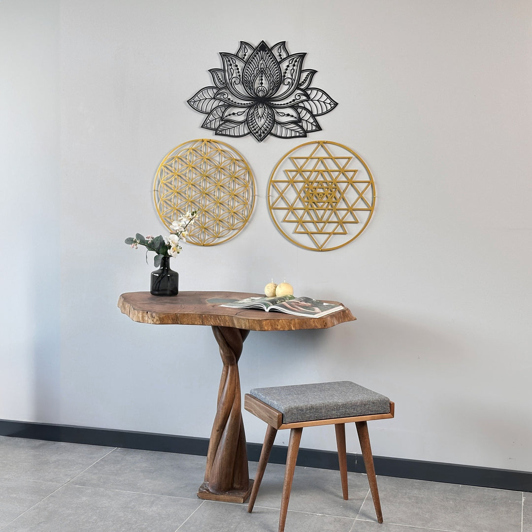 mandala-sri-yantra-yasam-cicegi-3lu-set-ofis-duvar-dekoru-sanatsal-tasarim-ile-ortami-guzellestirme-colorfullworlds