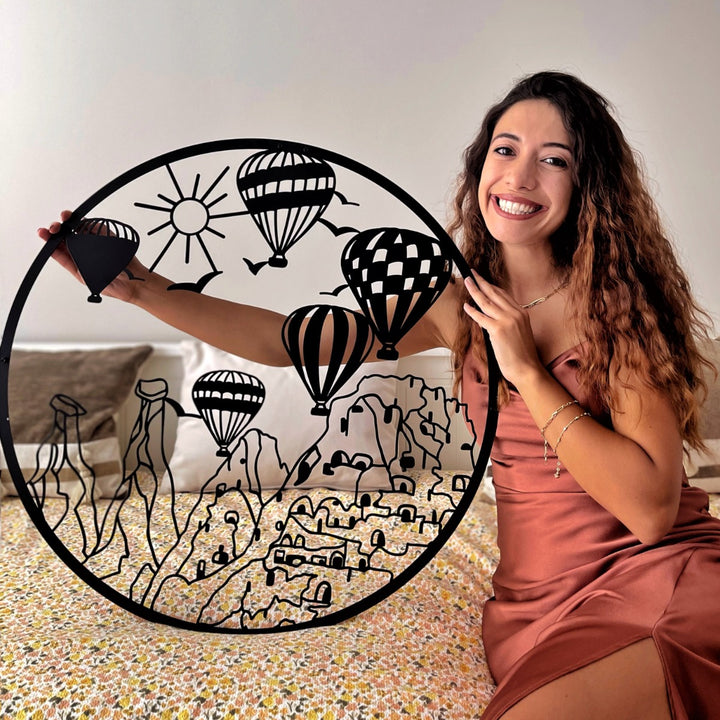 Kapadokya Metal Duvar Dekoru