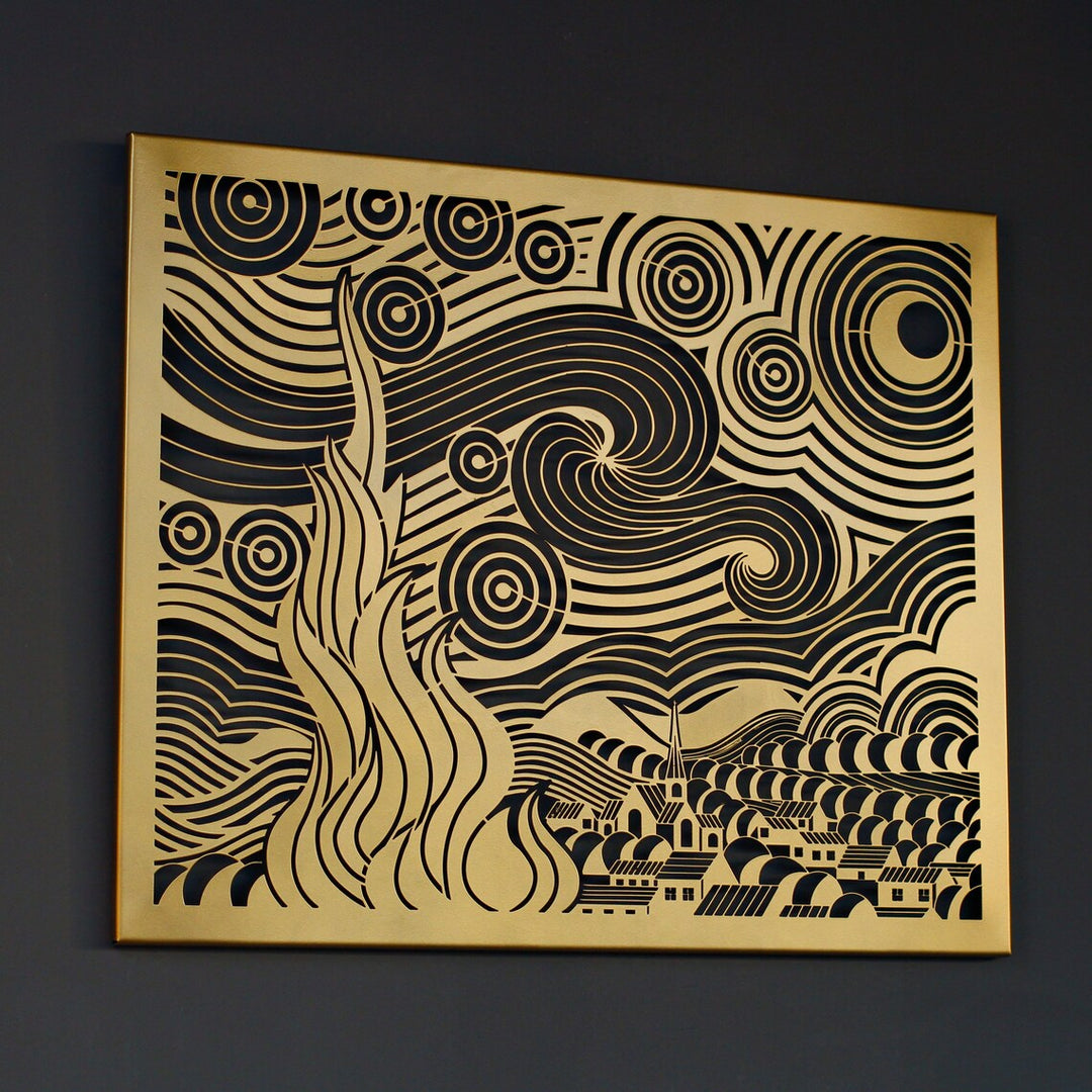 sofistike-yıldızlı-gece-van-gogh-metal-tablo-colorfullworlds