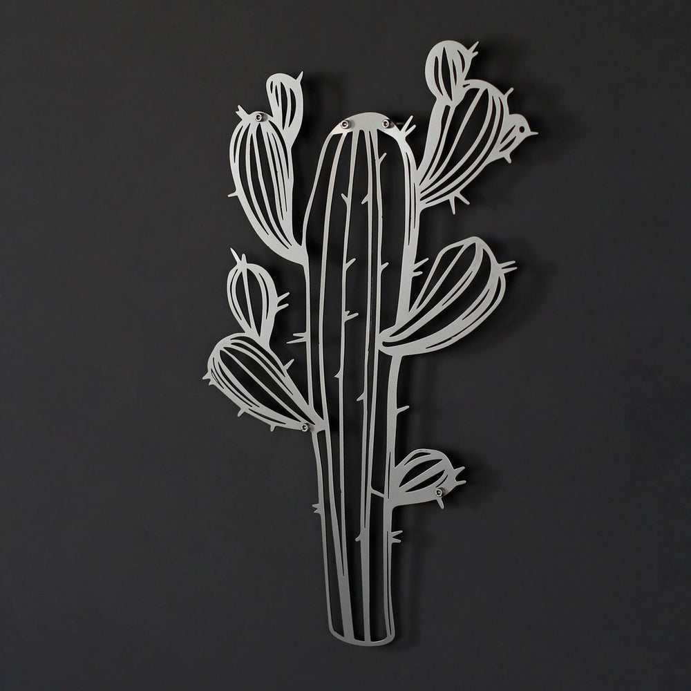 benzersiz-modern-dekorasyon-kaktus-metal-duvar-sanatı
