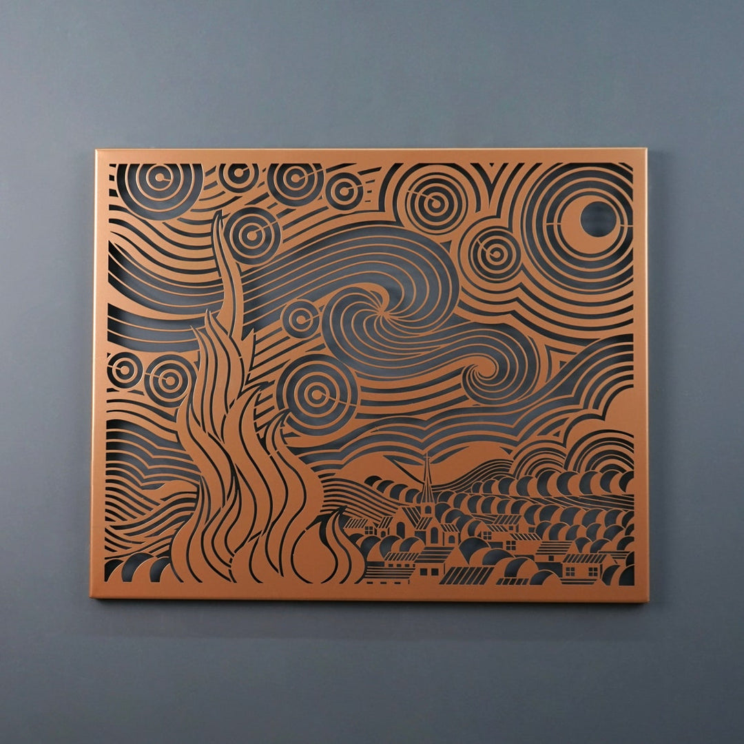 detaylı-görünüm-yıldızlı-gece-metal-tablo-colorfullworlds