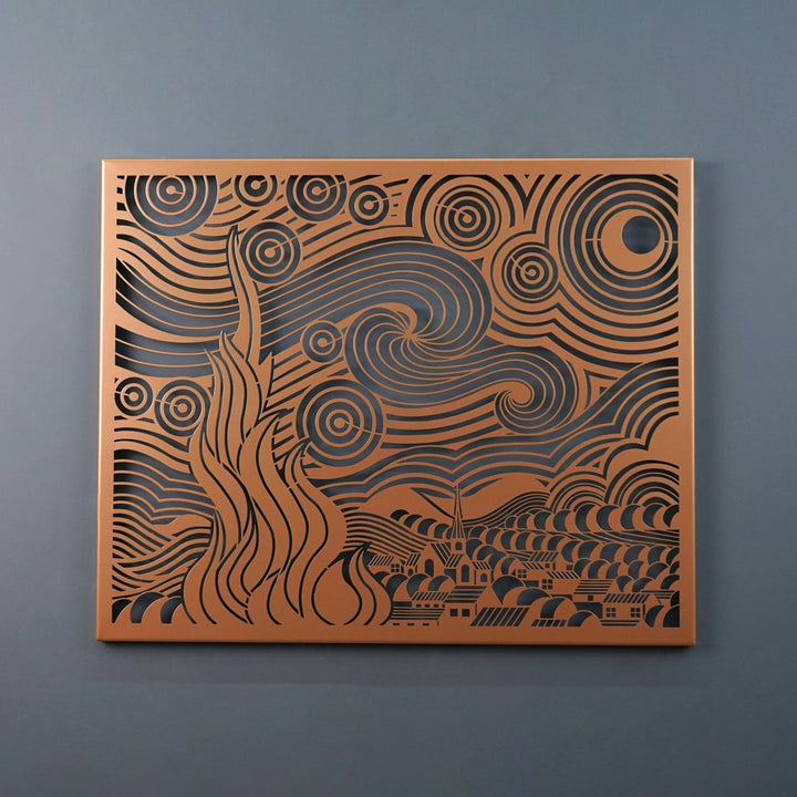 detaylı-görünüm-yıldızlı-gece-metal-tablo-colorfullworlds