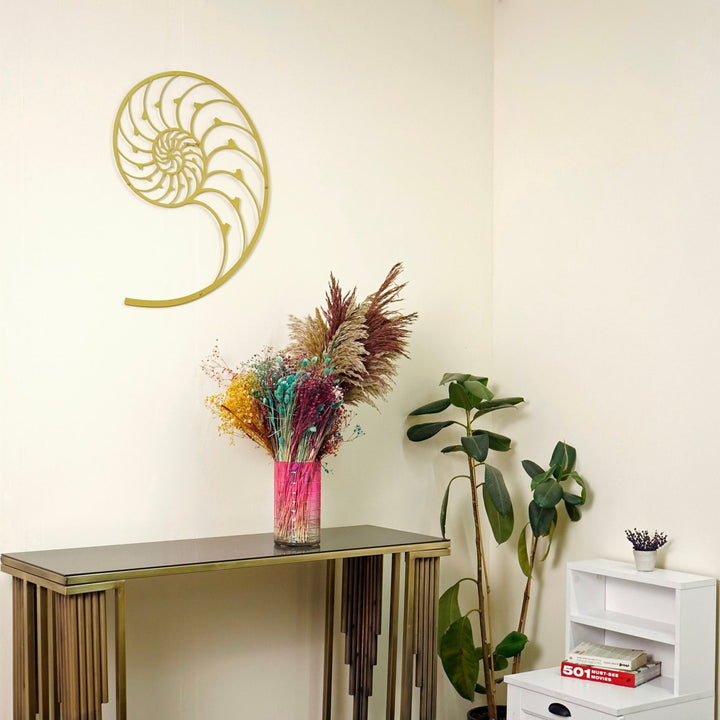 muhtesem-yeni-ev-ve-ofis-hediyesi-nautilus-altın-oran-metal-duvar-tablosu