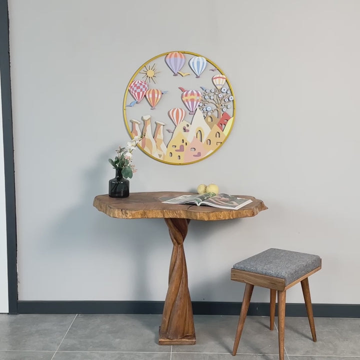 Kapadokya Temalı Duvar Tablosu – Metal Dekoratif