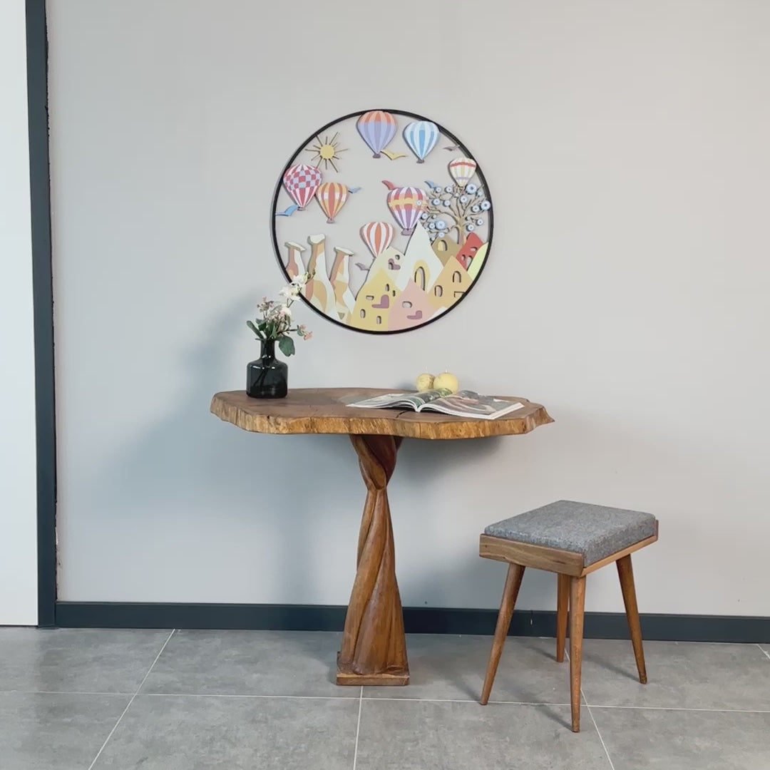 Kapadokya Temalı Duvar Tablosu – Metal Dekoratif