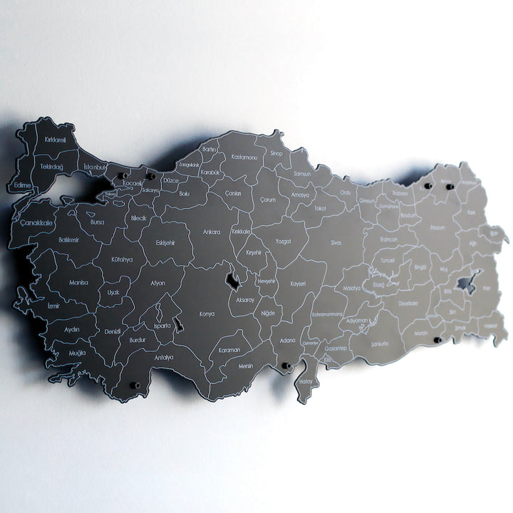 Metal UV Baskılı Türkiye Haritası