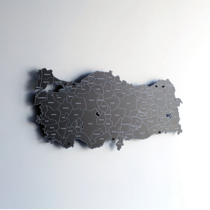 Metal UV Baskılı Türkiye Haritası