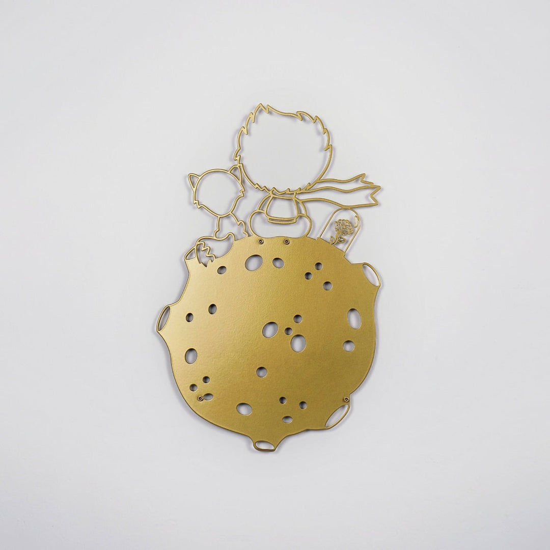 Küçük Prens Ve Tilki Duvar Tablosu - Metal Dekoratif