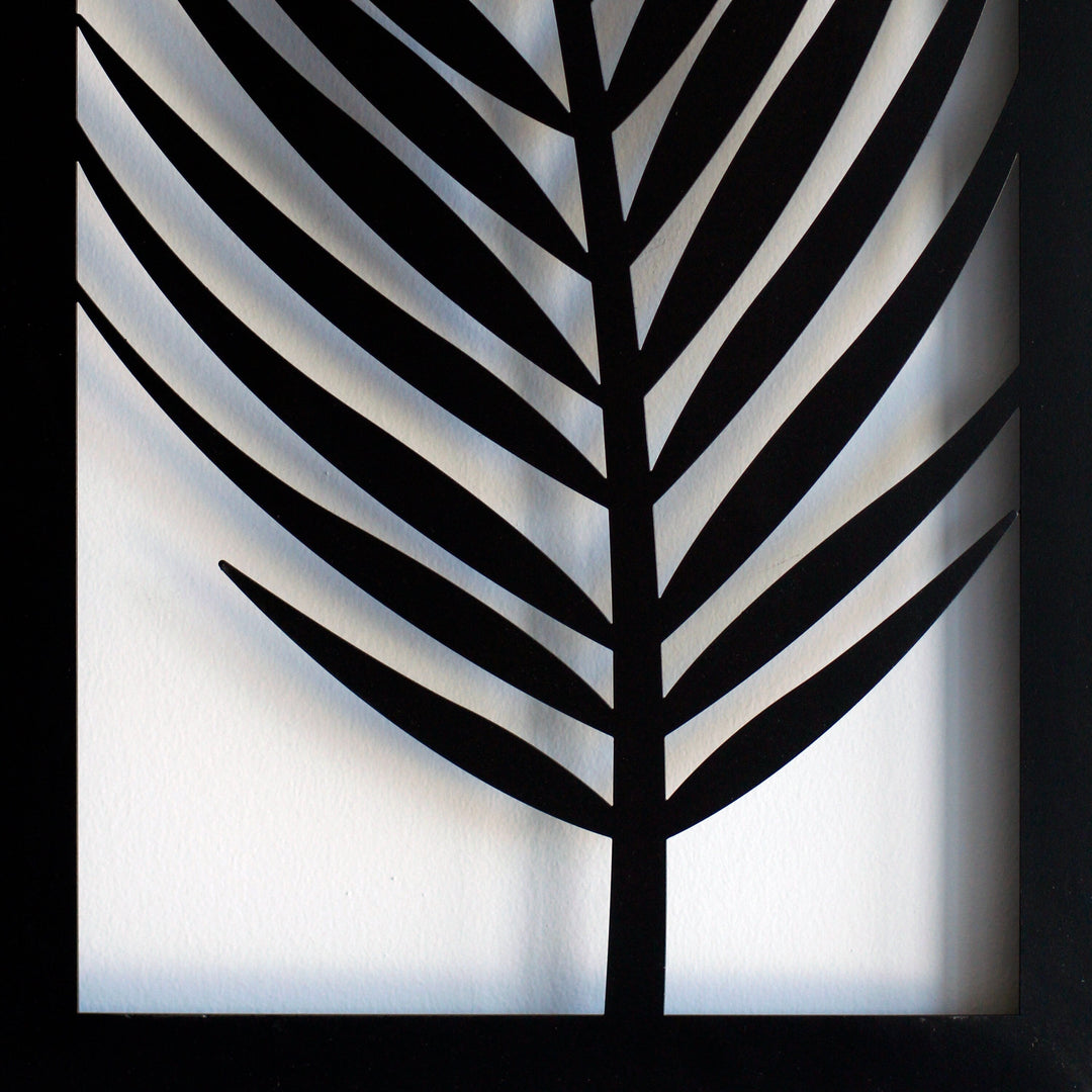 Palmiye Yaprağı Duvar Tablosu - Metal Dekoratif