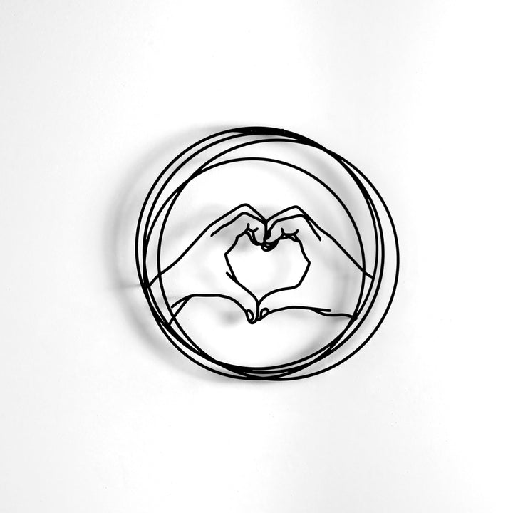 Aşk Temalı Dekoratif Metal Duvar Tablo Seti - Metal Dekor