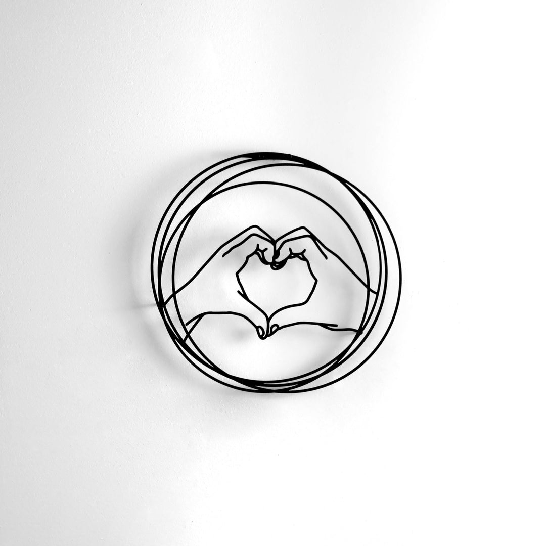 Aşk Temalı Dekoratif Metal Duvar Tablo Seti - Metal Dekor