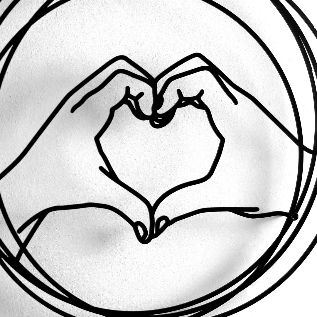 Aşk Temalı Dekoratif Metal Duvar Tablo Seti - Metal Dekor