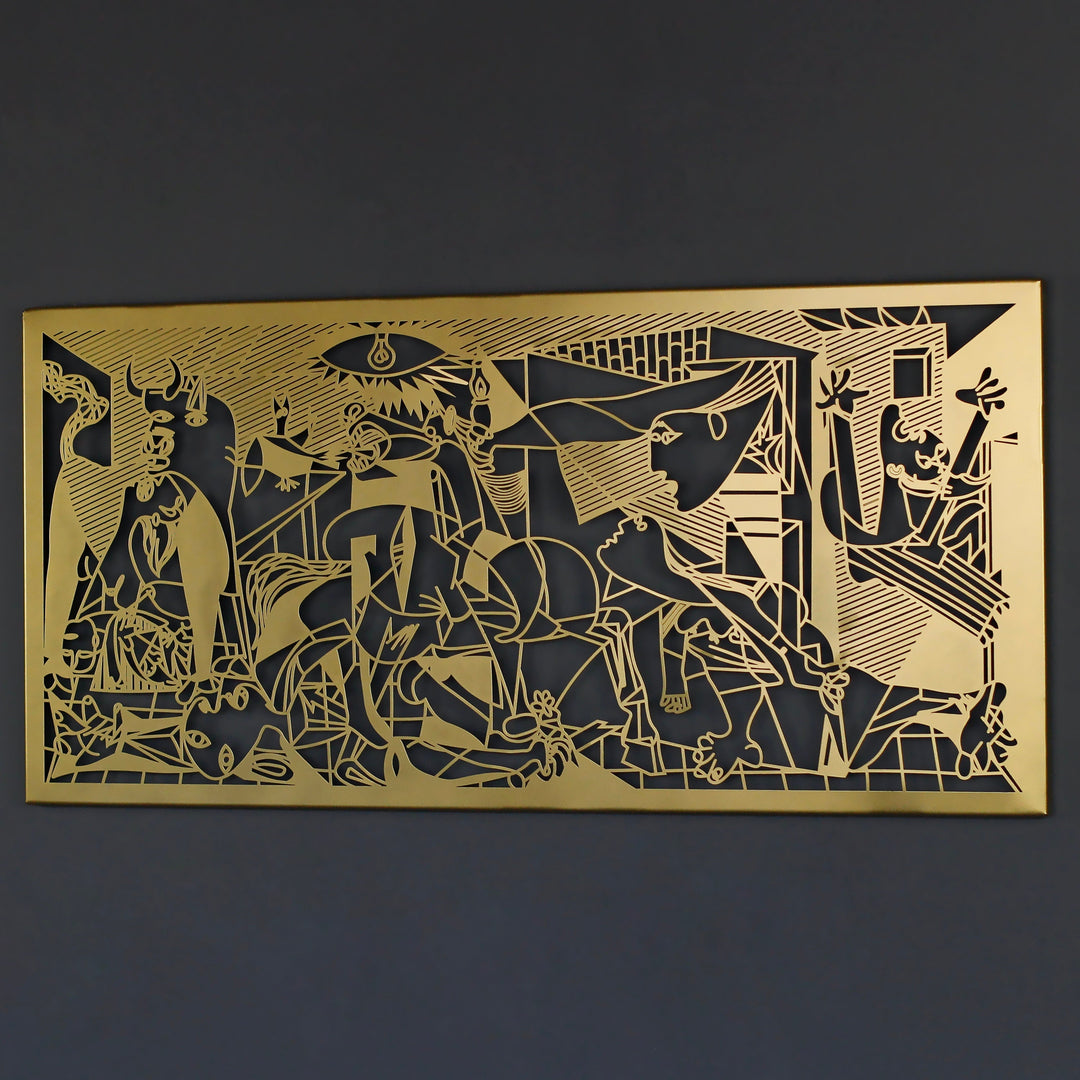 Guernica Picasso Modern Metal Duvar Tablosu - Metal Dekor