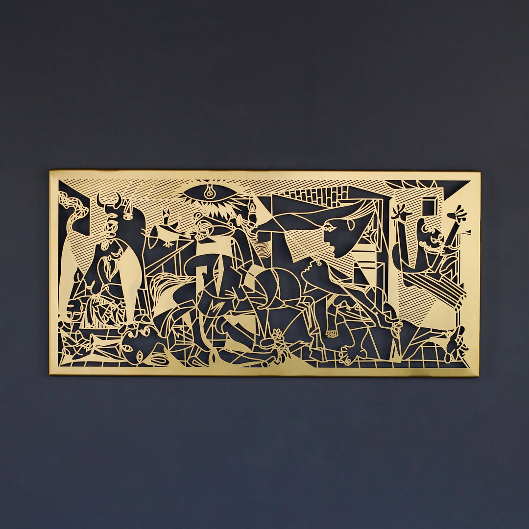 Guernica Picasso Modern Metal Duvar Tablosu - Metal Dekor