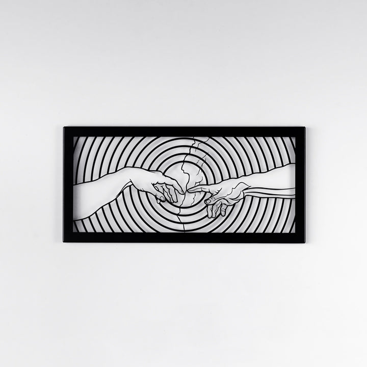 Ademin Yaratılışı Michelangelo Duvar Tablosu – Metal Dekoratif