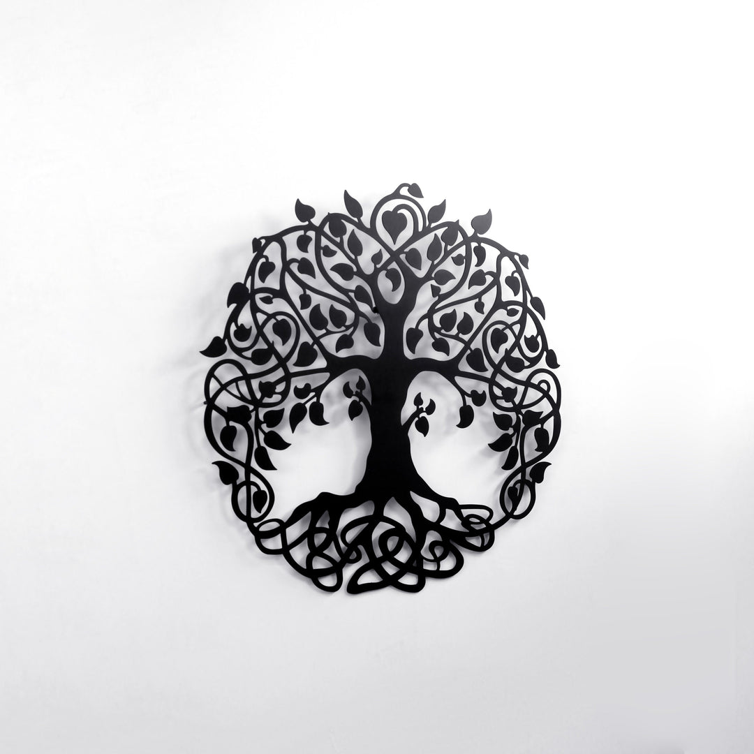3D Yaşam Ağacı Dekoratif Metal Duvar Tablosu - Metal Dekor