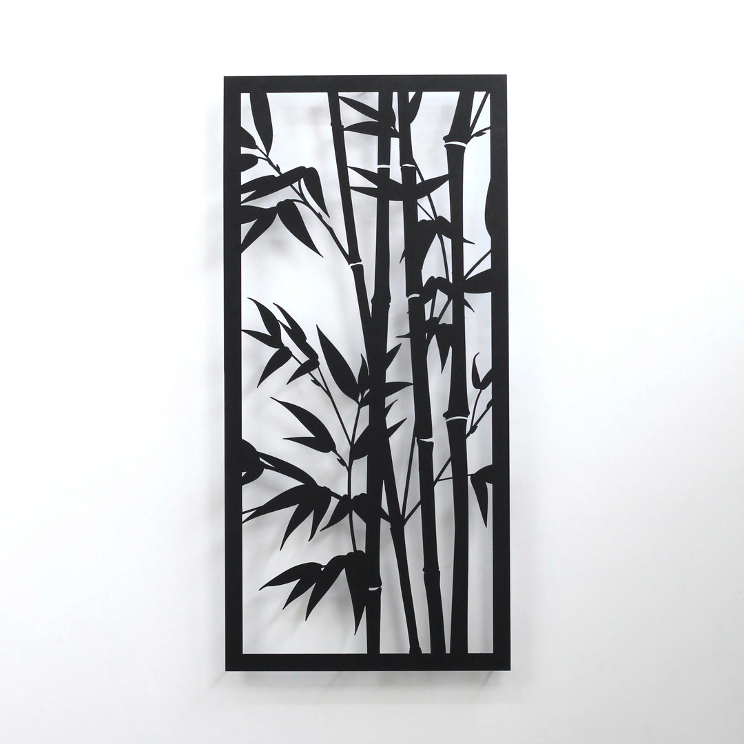 Bambu Ağacı Duvar Tablosu - Metal Dekoratif