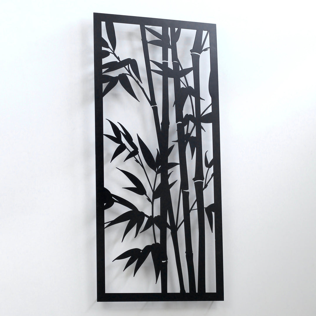 Bambu Ağacı Duvar Tablosu - Metal Dekoratif