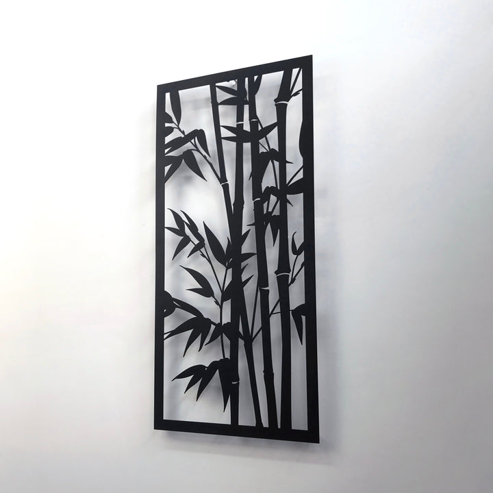 Bambu Ağacı Duvar Tablosu - Metal Dekoratif