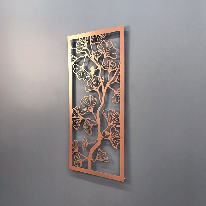Ginkgo Biloba Ağacı Duvar Tablosu - Metal Dekor
