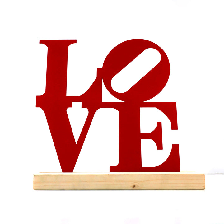 Philadelphia Love Park Love işareti Metal Masa ve Raf Dekoru