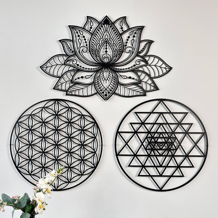 mandala-sri-yantra-yasam-cicegi-3lu-set-metal-duvar-tablosu-estetik-gorunum-ve-modern-tasarim-colorfullworlds