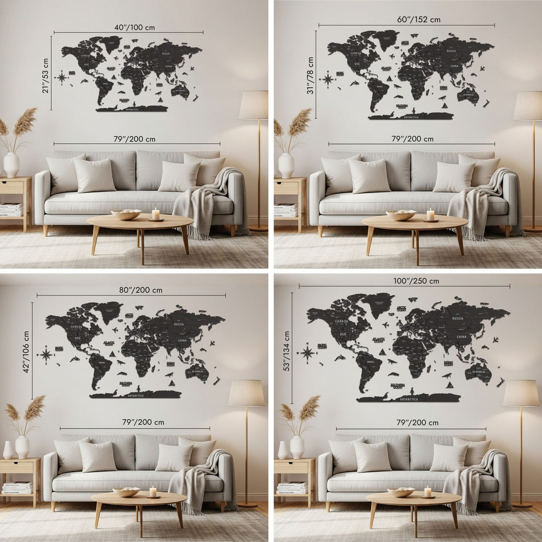 ahsap tuana dunya haritasinin boyutlarinin duvar olculeri ve gorunumleri colorfullworldstr
