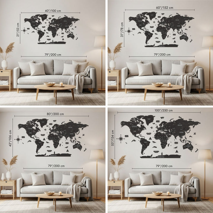 ahsap tuana dunya haritasinin boyutlarinin duvar olculeri ve gorunumleri colorfullworldstr