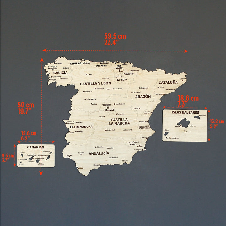 ahşap-duvar-haritasında-İspanya-eyaletlerinin-adları