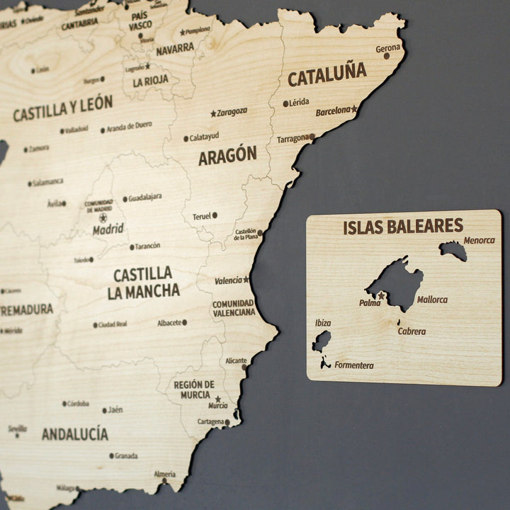 mükemmel-hediye-olan-2d-ahşap-İspanya-haritası