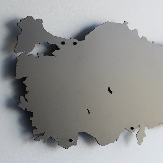 dilsiz metal turkiye haritasi puruzsuz yuzeyi ve kaliteli malzemesiyle dikkat ceker colorfullworldstr