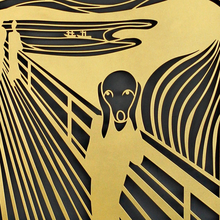 Edvard Munch'un Çığlık (The Scream by Edvard Munch) İsimli Metal Duvar Dekoru