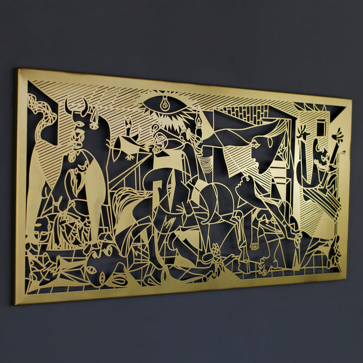 Guernica Picasso Modern Metal Duvar Dekoru