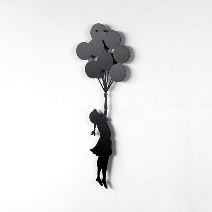 Banksy Balonlu Kız Metal Duvar Dekoru