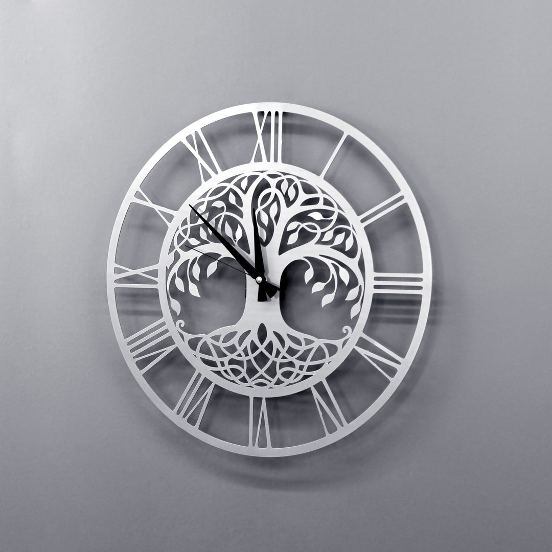 Hayat Ağacı Metal Duvar Saati