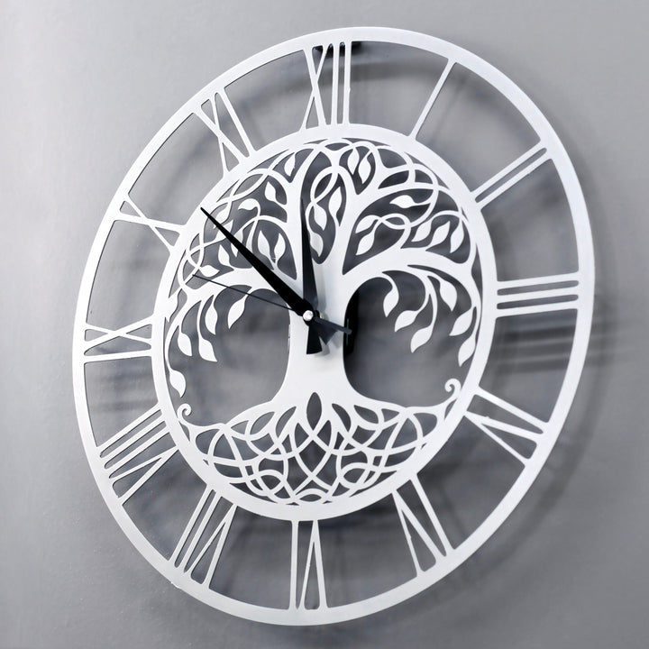 Hayat Ağacı Metal Duvar Saati